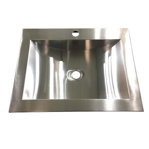 Unbranded Hardy 16.5 in. Undermount Bathroom Sink in Stainless Steel