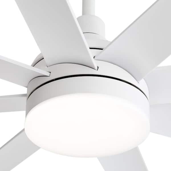 Breezary Archer 72 in. Integrated LED Indoor White Ceiling