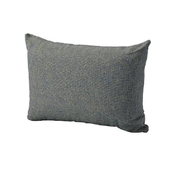 Acme Furniture Rajni Gray Fabric and Black Finish Square Outdoor Lumbar Pillow Set of +12 pack