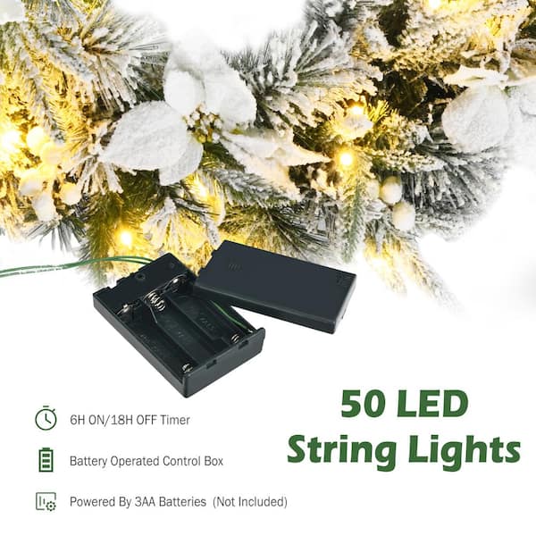 24 Metallic Winter Tree, LED, Battery Timer Remote, Plug in - On Sale -  Bed Bath & Beyond - 36560901