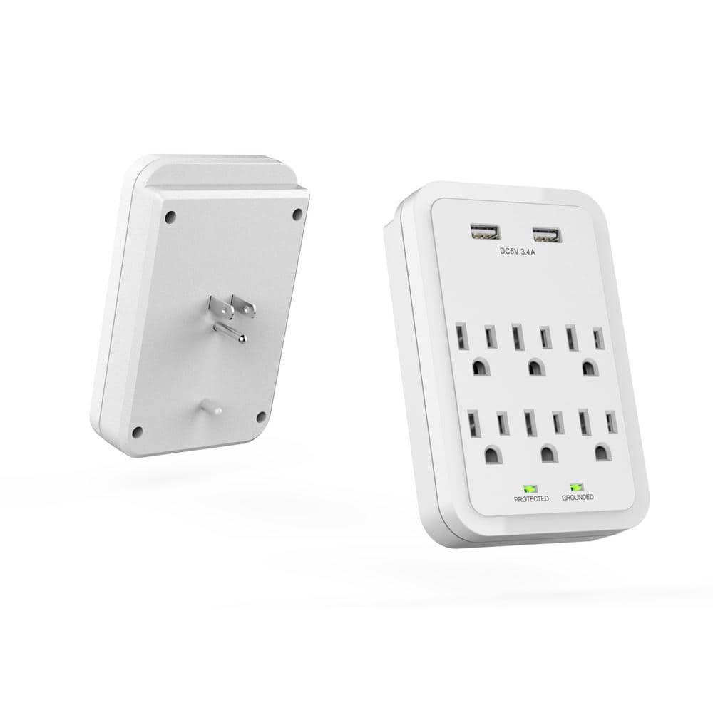 4 ft. Multiple Outlet and Wall Mounted Surge Protector Kit (3-Pack) price history on PriceWatchPro