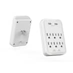 Commercial Electric 1-Outlet Wall Mounted Surge Protector, White YLCT-29 -  The Home Depot