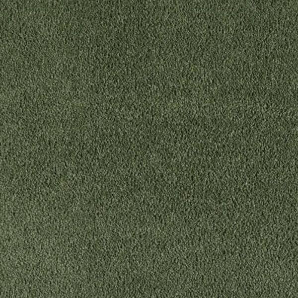 SoftSpring Carpet Sample - Cashmere I - Color Winter Spruce Texture 8 in. x 8 in.