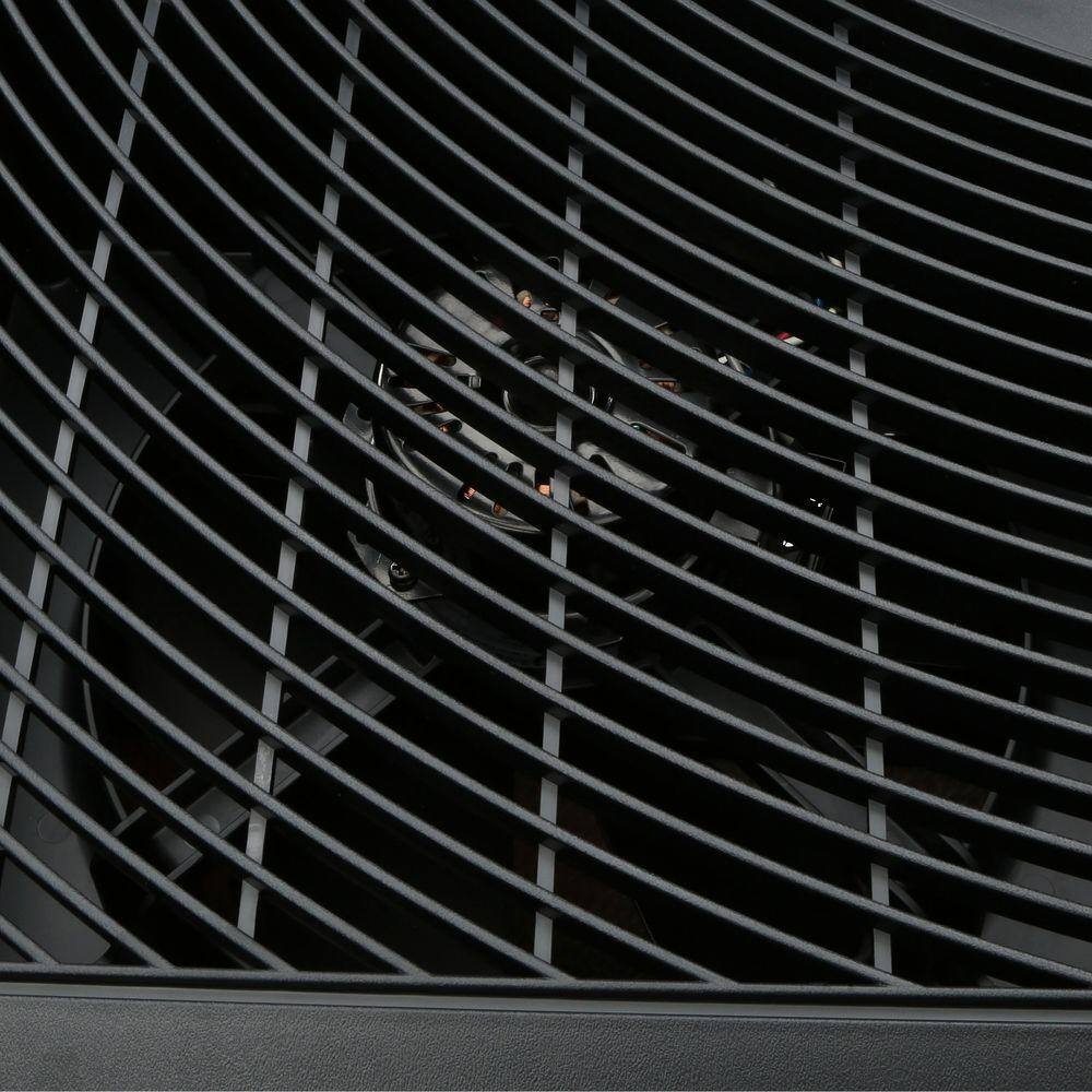 Light Oak and Black Whole-House Evaporative Humidifier with Automatic Shutoff