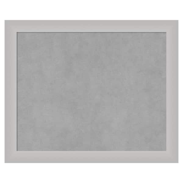 Amanti Art Low Luster Silver 23 in. x 19 in. Framed Magnetic Board