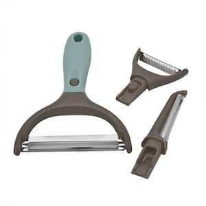 Stainless steel Peeler Set w/3 Replaceable Heads