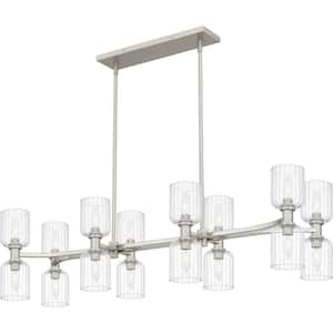 Ramada 16-Light Brushed Nickel Linear Chandelier