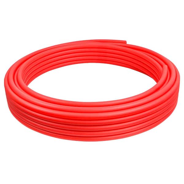 PLUMBFLEX 1 in. x 100 ft. PEX-B Tubing Potable Water Pipe in Red