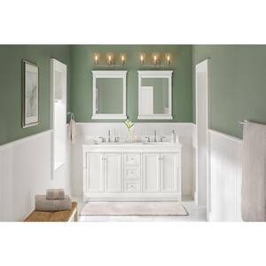 Naples 60 in. W x 21.63 in. D x 34 in. H Bath Vanity Cabinet without Top in White