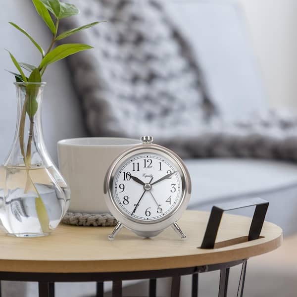 Ceramics Table Clock Mantle Desk Clocks Silent Quartz Tabletop Clocks For Living Room Bedroom Home Decoration accurate Color : White-1 