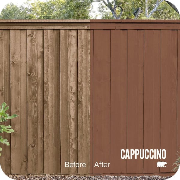 5 gal. #SC-142 Cappuccino Solid Color House and Fence Exterior Wood Stain