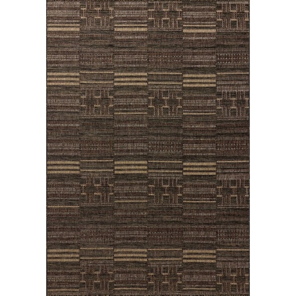 Birch Spice / Tobacco 7 ft. 10 in. x 10 ft. Indoor/Outdoor Area Rug