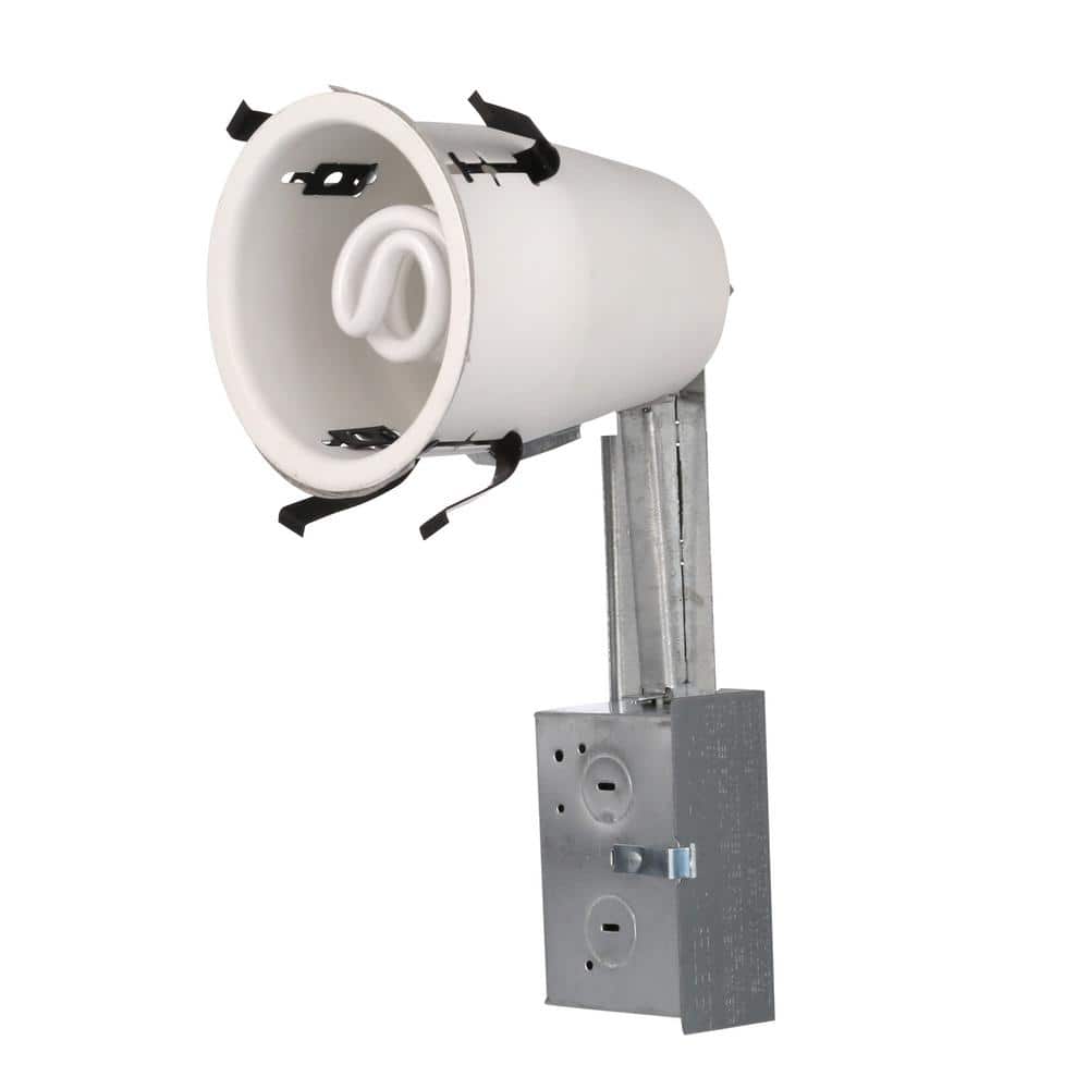 4" White Steel Recessed Lighting Housing for Remodel