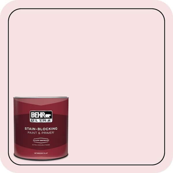 BEHR ULTRA 1 qt. #100C-1 Cupid Arrow Extra Durable Flat Interior Paint & Primer