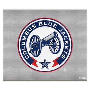 Columbus Blue Jackets Gray Tailgater Rug  5ft. x 6ft.