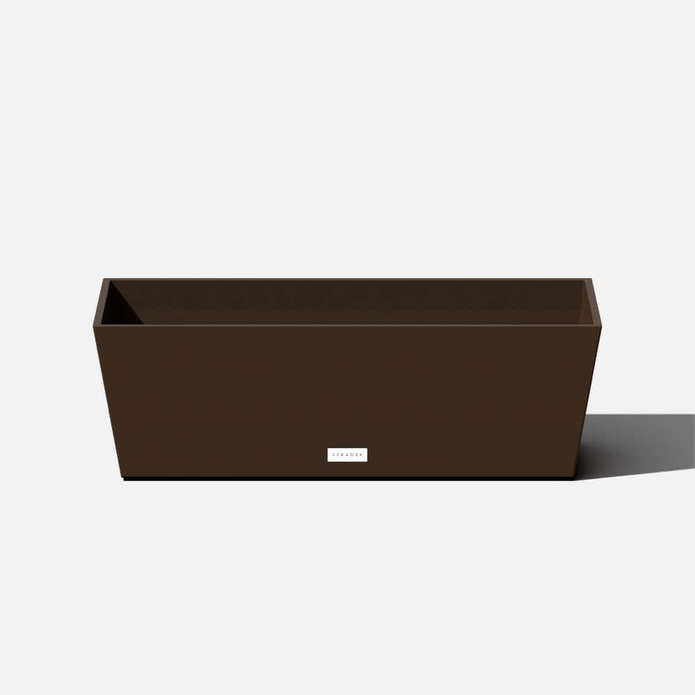 Espresso Contemporary 25.5" Recycled Plastic Window Box Planter