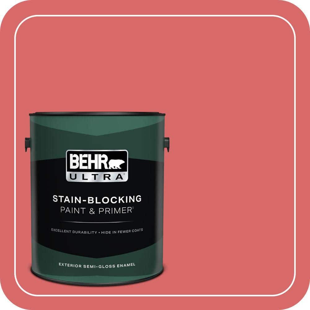 1 gal. #160B-6 Coral Expression Semi-Gloss Enamel Exterior Paint & Primer product image for price tracking