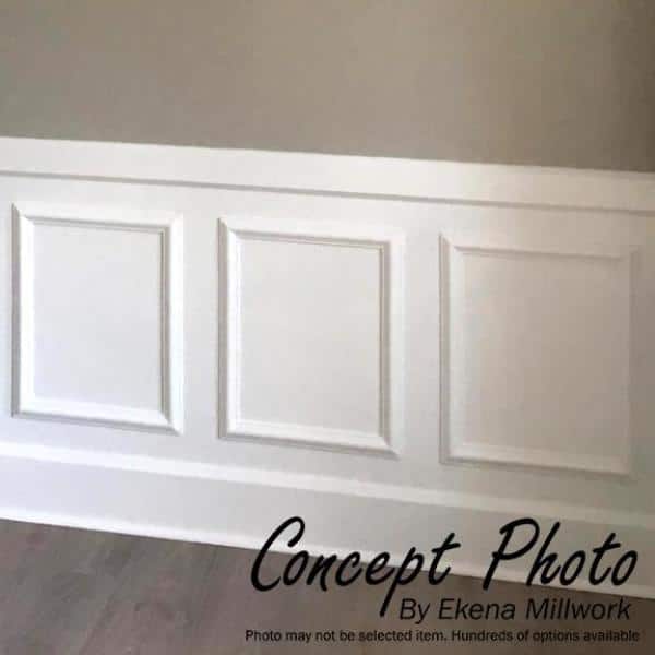 Ashford Classic White Polyurethane Wainscot Wall Panel 20" x 24"
