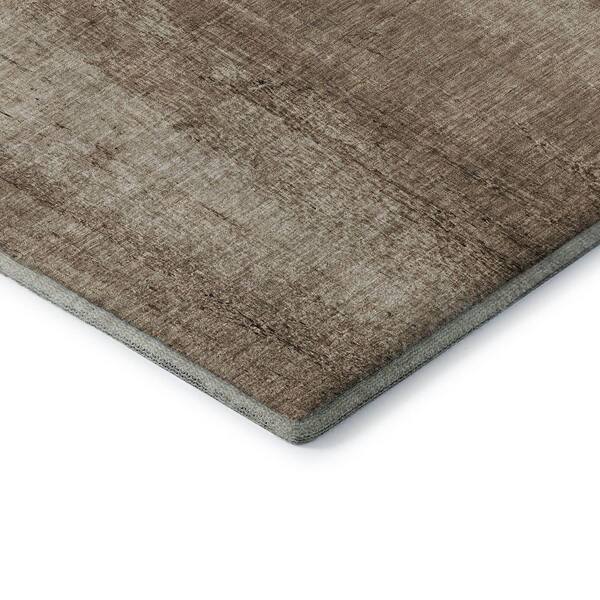 Mayfield Premium Machine Washable Indoor/Outdoor Geometric AMF627 Taupe 8 ft. x 10 ft. Area Rug