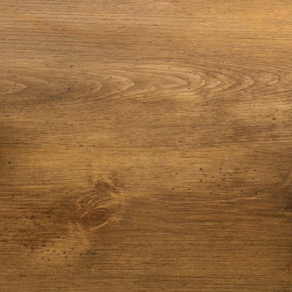 Rustic Barnwood Brown Rectangular Coffee Table with Metal Frame