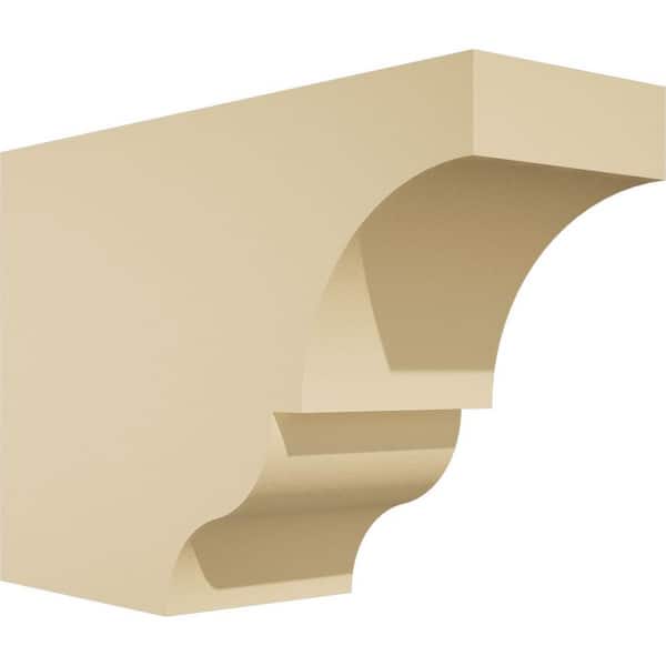 Ekena Millwork Standard Asheboro 4 in. W x 8 in. H x 12 in. D Signature Urethane Rafter Tail Outlooker