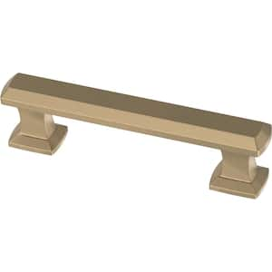 Chamfered Slim Bar 3 in. (76 mm) Champagne Bronze Cabinet Drawer Bar Pull