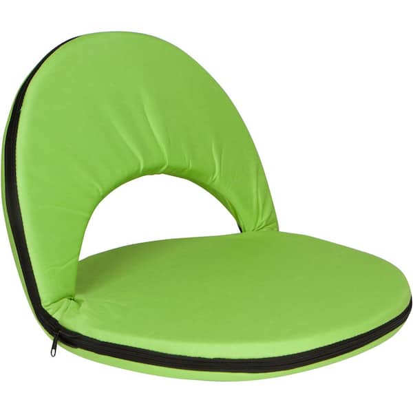 Trademark Innovations Portable Multiuse Adjustable Recliner Stadium Seat, Light Green