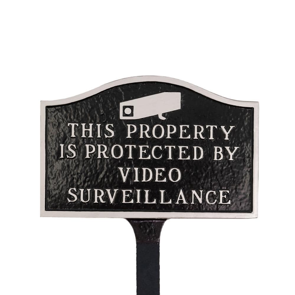 This Property is Small Statement Plaque with Lawn Stake - Black/Silver price history on PriceWatchPro