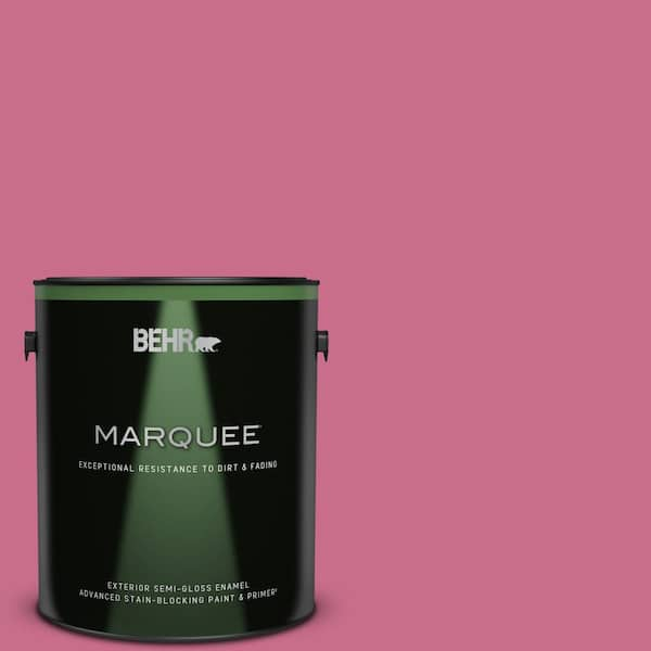 BEHR MARQUEE 1 gal. #110B-5 Silk Ribbon Semi-Gloss Enamel Exterior Paint & Primer