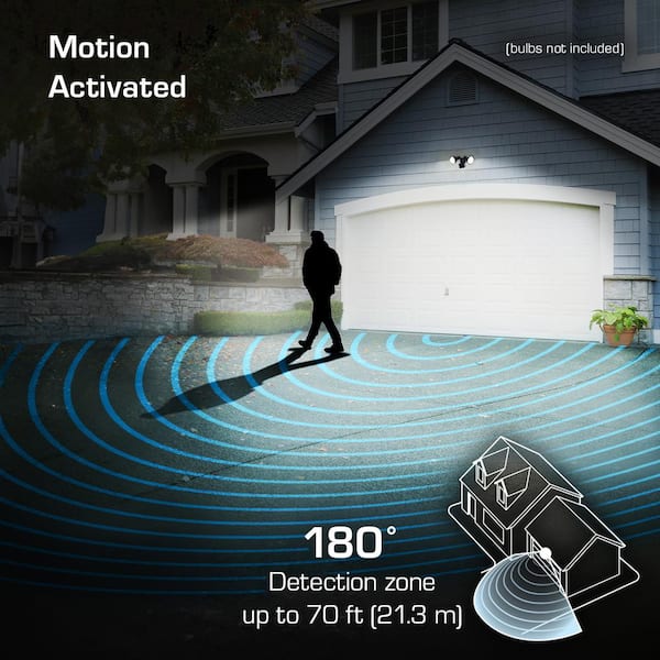 Heath Zenith 180-Degree 1250-Lumen Black Hardwired Integrated LED Motion-Activated Flood Light Heath Zenith 180-Degree 1250-Lumen Black Hardwired Integrated LED Motion-Activated Flood Light