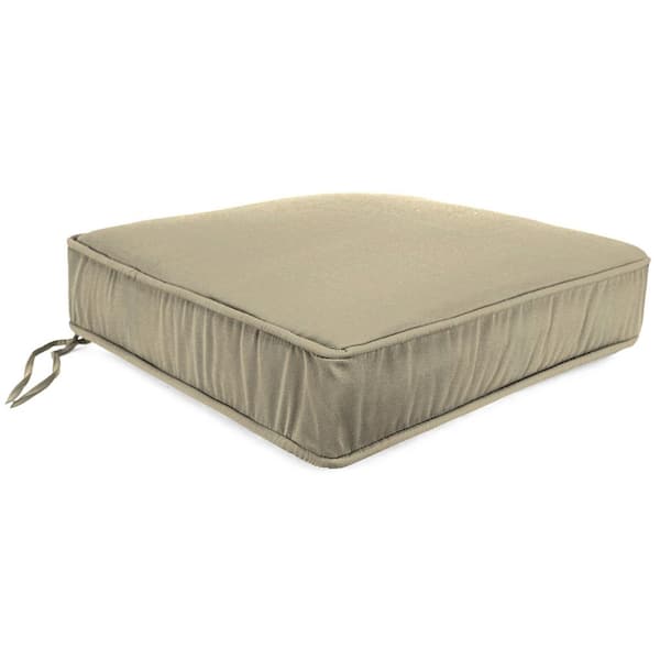 Jordan Manufacturing 22.5 in. L x 22.5 in. W x 5 in. T Outdoor Deep Seat Cushion in Canvas Pebble
