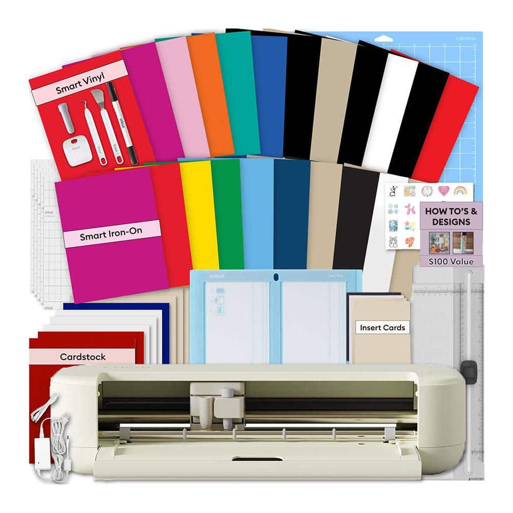 Cricut Explore 5 Smart Cutting Machine Craft Bundle with Rainbow