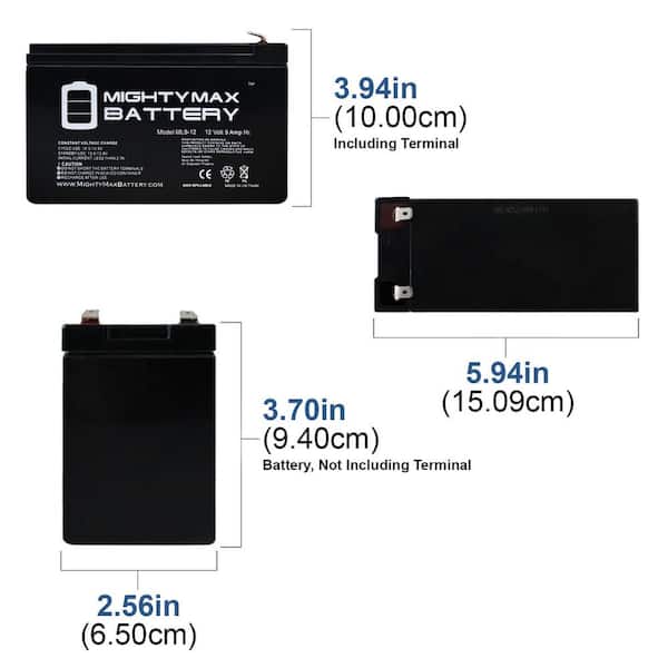 12V 7Ah F2 Replacement Battery for MarCum LX-5 Ice Fishing Sonar - 10 Pack  