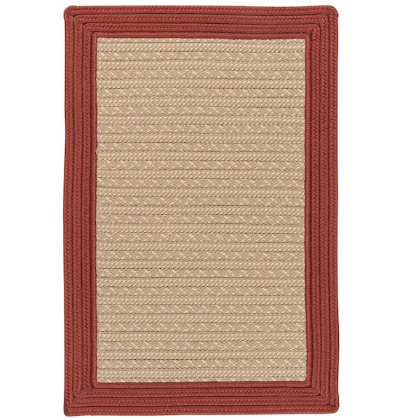 Home Decorators Collection Beverly Brick 9 ft. x 12 ft. Braided Indoor/Outdoor Patio Area Rug
