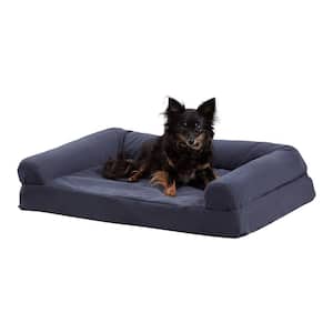 Luna Medium Denim Microfiber Sofa Dog Bed