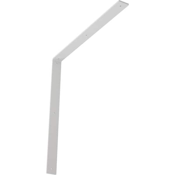 Ekena Millwork 24 in. x 2 in. x 24 in. Steel White Primer Hamilton Bracket