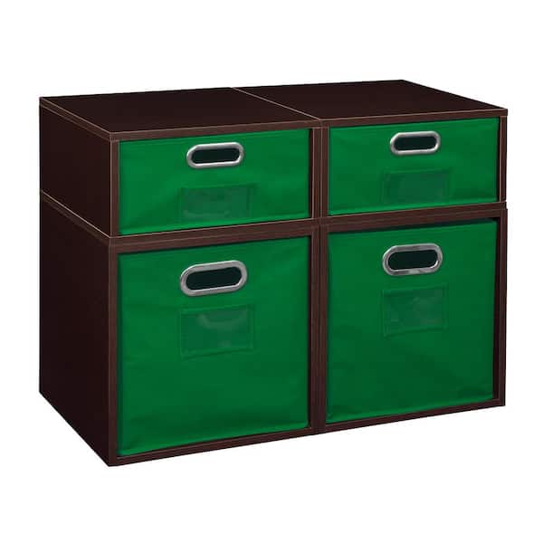null 19.5 in. H x 26 in. W x 13 in. D Wood 4- Cube Organizer