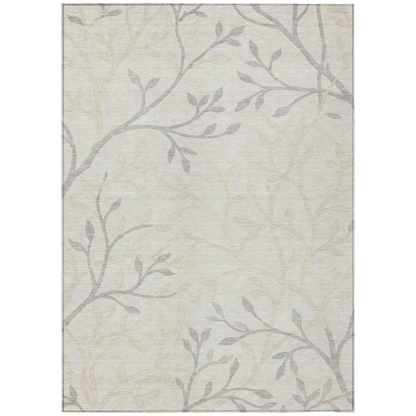 Chantille Machine Washable Indoor/Outdoor Abstract ACN3024 Pearl 8 ft. x 10 ft. Area Rug