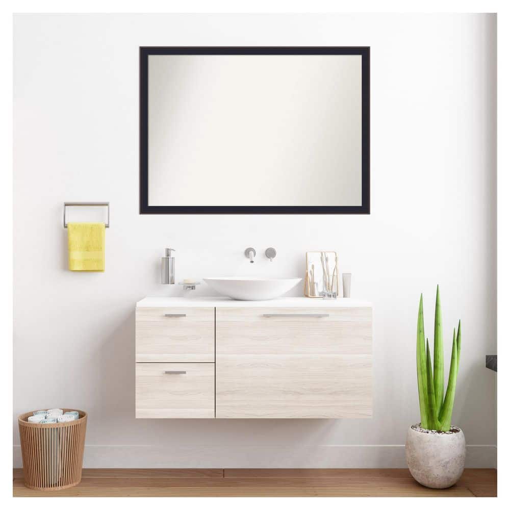 Havana Black Bronze 40.5 in. x 29.5 in. Non-Beveled Casual Rectangle Framed Bathroom Wall Mirror price history on PriceWatchPro