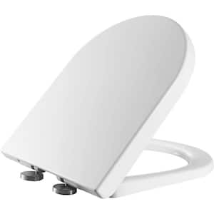 Round Closed Front Toilet Seat UF in. White with Soft Close