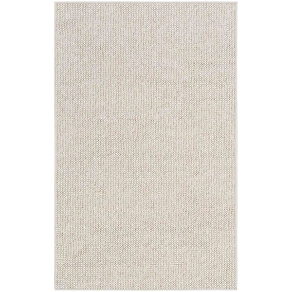 Nourison Natural Texture Ivory doormat 2 ft. x 4 ft. All-over design Contemporary Area Rug