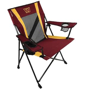 Premium Pro Football Washington Commanders Burgundy and Gold Polyester Camping Chair with Cup Holder
