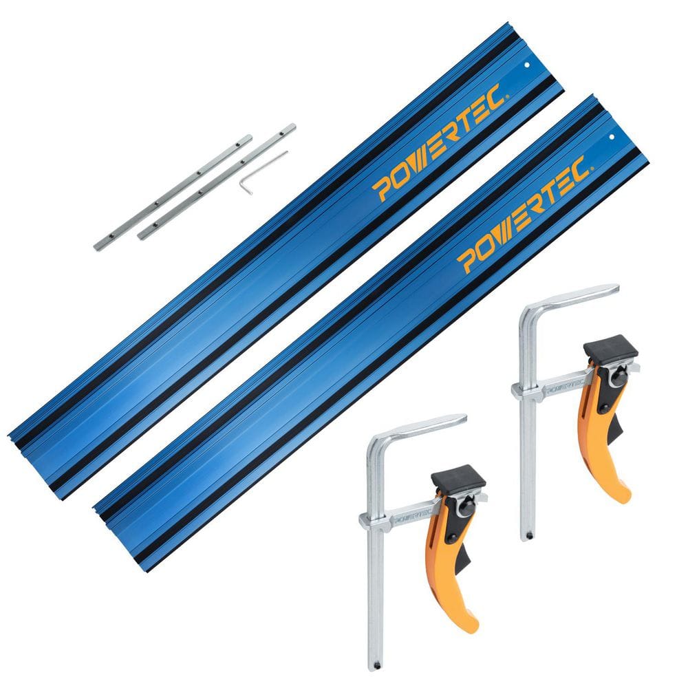110 in. Track Saw Guide Rail Joining Set for Milwaukee Track Saws with Quick Release Ratcheting Clamps price history on PriceWatchPro