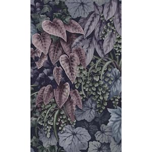 Plum Bold Living Walls Botanical Shelf Liner Non-Woven Wallpaper Non-Pasted (57 sq. ft.) Double Roll