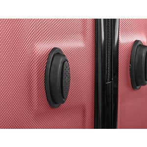 Nested Hardside Luggage Set in Red, 4 Piece - TSA Compliant