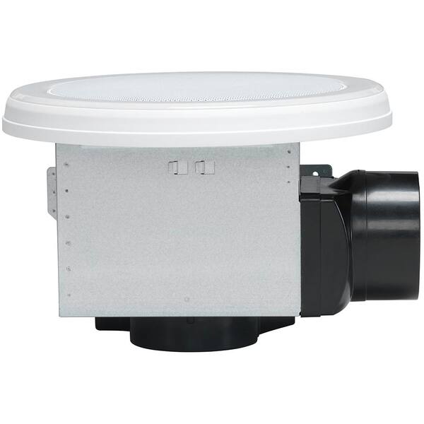 Home Netwerks 80 Cfm Ceiling Mount Bathroom Exhaust Fan With Bluetooth Speaker And Led Light 7130 18 Bt The Home Depot
