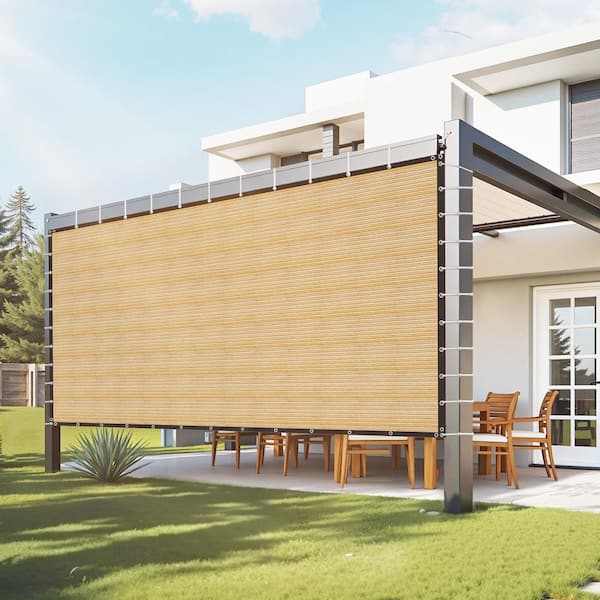 90% Sun Shade Cloth, 12 x 20 ft. Pergola Shade Cover with Stainless Steel Grommets, Sun Shades Canopy Privacy Screen