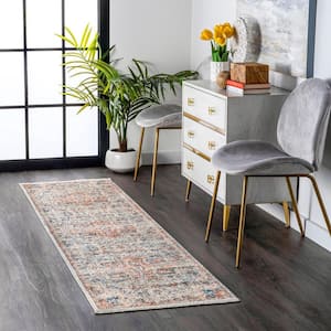 Janessa Croix Medallion Beige 3 ft. x 6 ft. Runner Rug