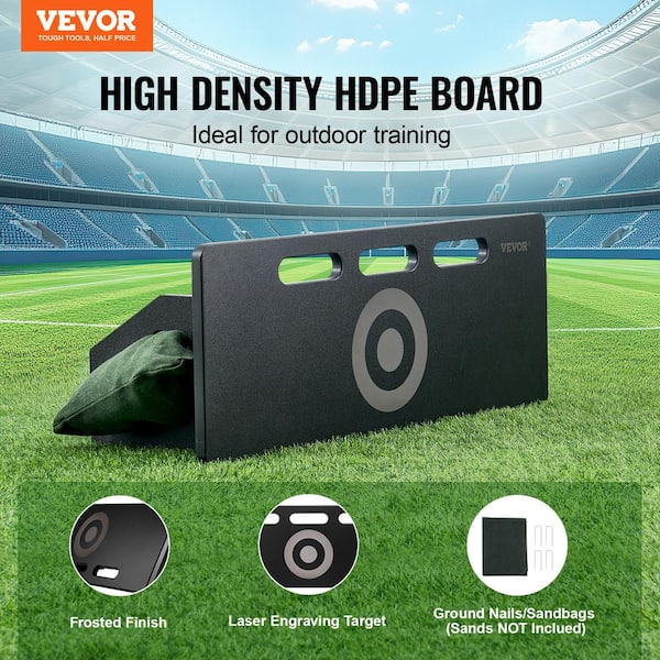 VEVOR Soccer Rebounder Board, 32x12 in. Portable Soccer Wall