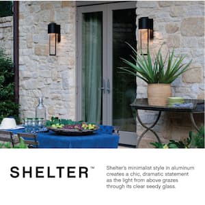 Hinkley Shelter Extra Small Outdoor LED Wall Mount Lantern, Hematite